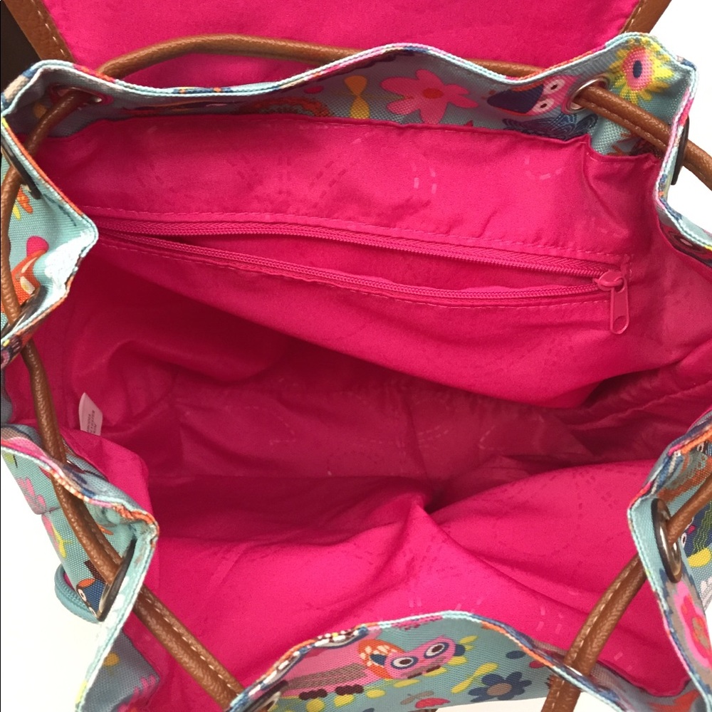 Lily Bloom Owl π¦Always Love β€οΈ You Backpack Teal - Picture 6 of 8
